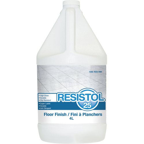 Resistol 25 Floor Finishes, 4 L, Jug M & M Nord Ouest Inc