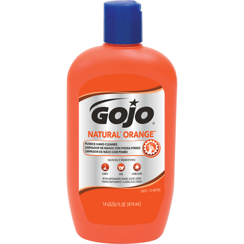 Nettoyant &agrave; mains Natural Orange, Pierre ponce, 414 ml, Bouteille, Agrumes/Orange M & M Nord Ouest Inc