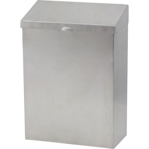 R&eacute;cipient en m&eacute;tal pour les produits menstruels Health Gards M & M Nord Ouest Inc