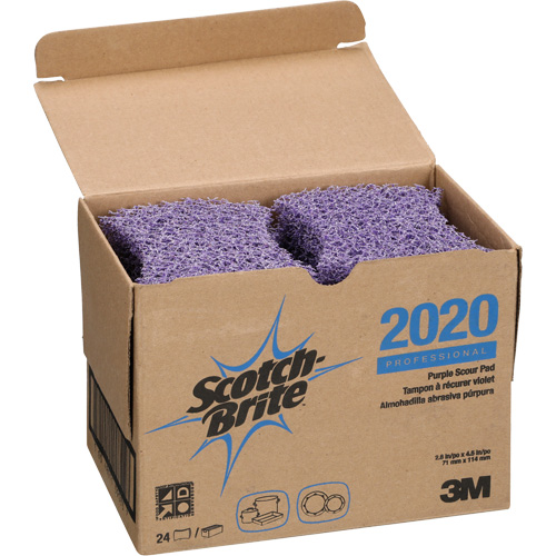 Scotch-Brite Purple Scour Pad, 4-1/2" L x 2-4/5" W M & M Nord Ouest Inc
