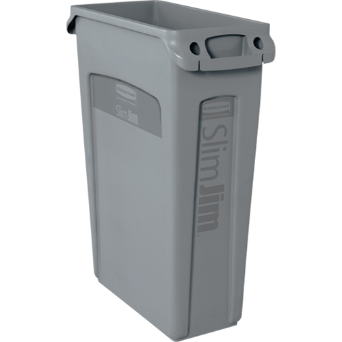 Slim Jim&reg; Container with Venting Channels, Plastic, 23 US gal. M & M Nord Ouest Inc