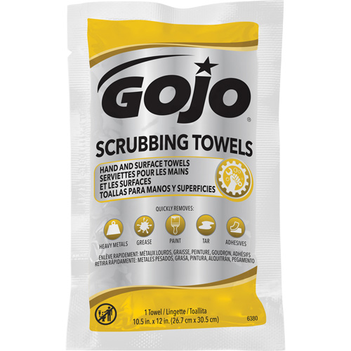 Scrubbing Towels, 80 Wipes, 12-1/4" x 10-1/2" M & M Nord Ouest Inc