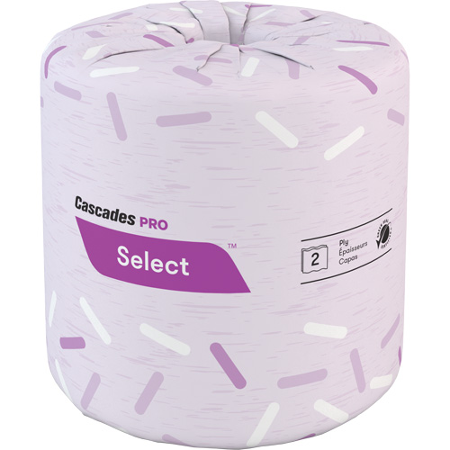Papier hygi&eacute;nique Pro Select, 2 Pli, 500 Feuilles/Rouleu, Blanc M & M Nord Ouest Inc