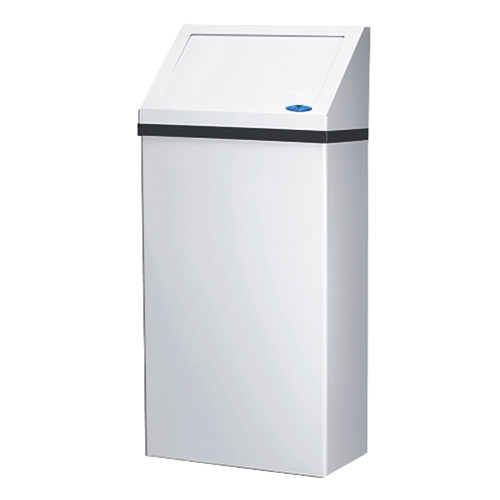 Wall-Mounted Waste Receptacle, Steel, 13.2 US gal. M & M Nord Ouest Inc
