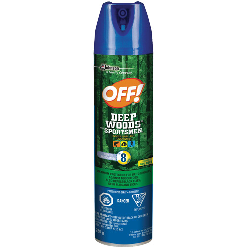 OFF! Deep Woods&reg; Sportsmen Insect Repellent, 30% DEET, Aerosol, 230 g M & M Nord Ouest Inc