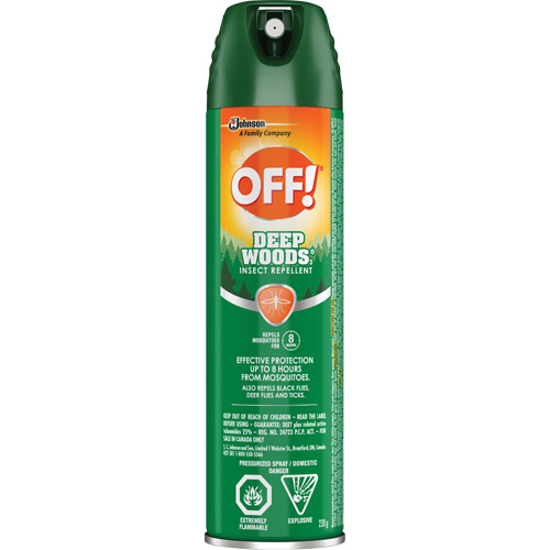 OFF! Deep Woods&reg; Insect Repellent, 25% DEET, Aerosol, 230 g M & M Nord Ouest Inc