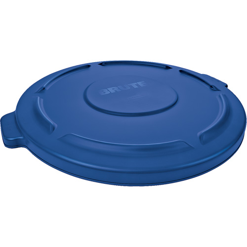 Brute&reg; Round Trash Can Top, Flat Lid, Plastic, Fits Container Size: 22-1/4" Dia. M & M Nord Ouest Inc