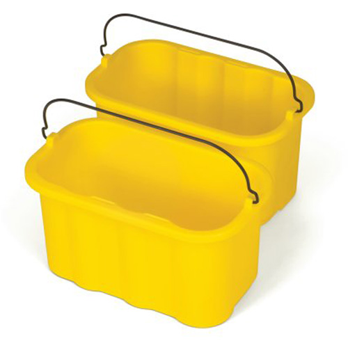 Seau porte-accessoires Executive Series, Capacit&eacute; de 2.5 gal. US (10 pintes), Jaune M & M Nord Ouest Inc