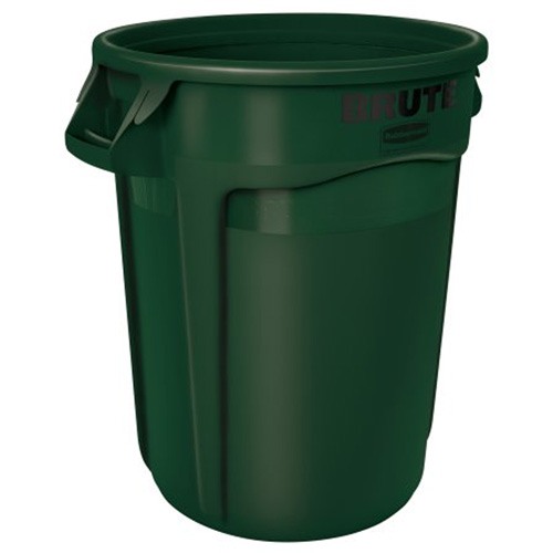 Vented Brute&reg; Waste Container, Plastic, 32 US gal. M & M Nord Ouest Inc