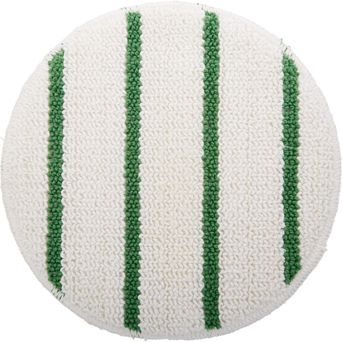 Floor Machine Pad, 19", Cleaning, White M & M Nord Ouest Inc