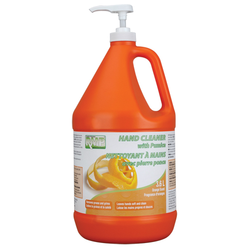 Nettoyant pour les mains &agrave; l'orange, Pierre ponce, 3,6 L, Cruche, Orange M & M Nord Ouest Inc