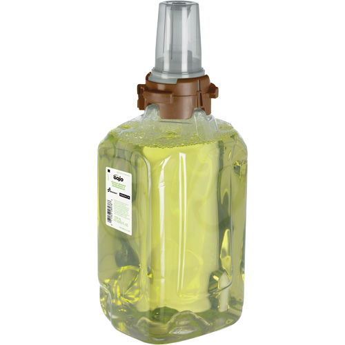 Savon mousse de douche et pour les mains pour distributeur ADX-12 de GOJO, 1250 ml, Gingembre et agrumes, Cartouche en plastique M & M Nord Ouest Inc