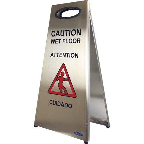 "Wet Floor" Sign, Trilingual With Pictogram M & M Nord Ouest Inc