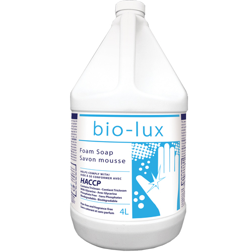 Savon antimicrobien Bio-Lux, Mousse, 4 L, Sans parfum M & M Nord Ouest Inc