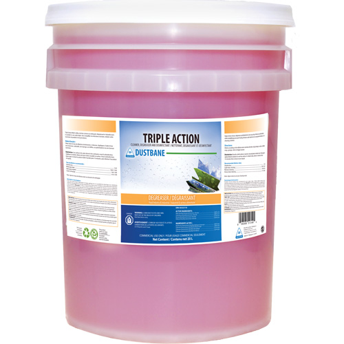 Triple Action Disinfecting Cleaner & Degreaser, 20 L, Pail M & M Nord Ouest Inc
