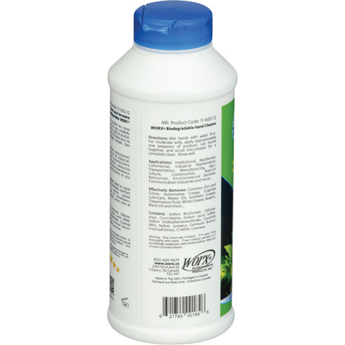Biodegradable Hand Cleaner, Powder, 0.406 lbs., Bottle, Scented M & M Nord Ouest Inc
