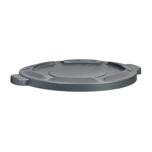 32 Gal Waste Container Lid, Flat Lid, Plastic/Polyethylene, Fits Container Size: 22" Dia. M & M Nord Ouest Inc