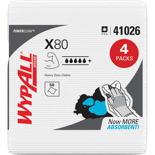 Essuie-tout X80, Robuste, 12-1/2" lo x 12" la M & M Nord Ouest Inc