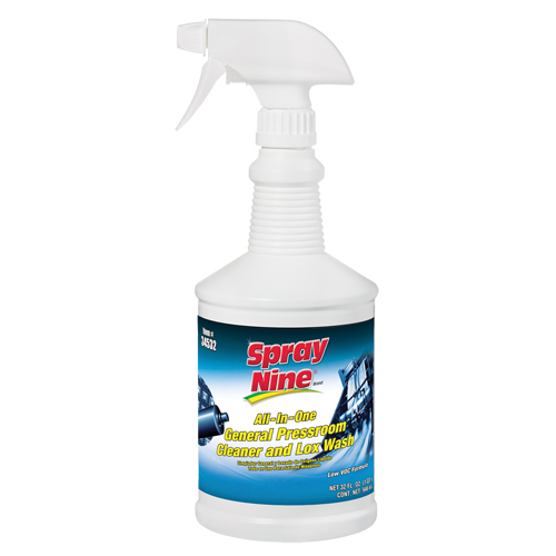 Spray Nine&reg; General Pressroom Cleaner, 946 ml, Trigger Bottle M & M Nord Ouest Inc