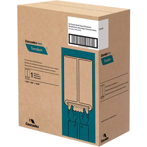 Distributeur d'essuie-mains Pro Tandem, Sans contact, 11,5" la x 9" p x 16,6" h M & M Nord Ouest Inc