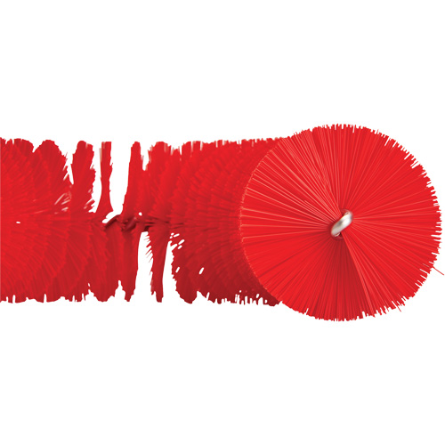 Brosse recourb&eacute;e, Soies Moyen/Ferme, Longueur de 15-1/2", Rouge M & M Nord Ouest Inc