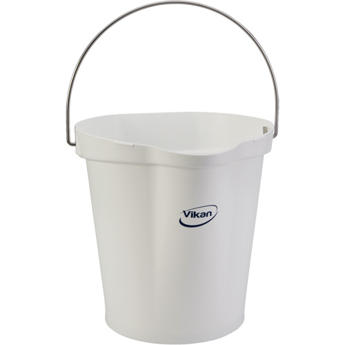 Seau hygi&eacute;nique pour service alimentaire, Blanc, 3 gal. US M & M Nord Ouest Inc