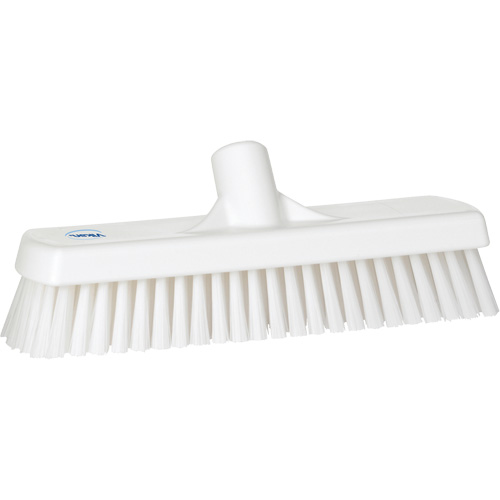 Deck & Wall Scrub Brush, Stiff Bristles, 12", Polyester, White M & M Nord Ouest Inc