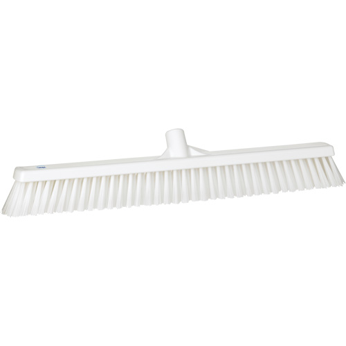 Balai-brosse &agrave; soies combin&eacute;es, Crins Cors&eacute;/Fin, 24", Polyester, Blanc M & M Nord Ouest Inc