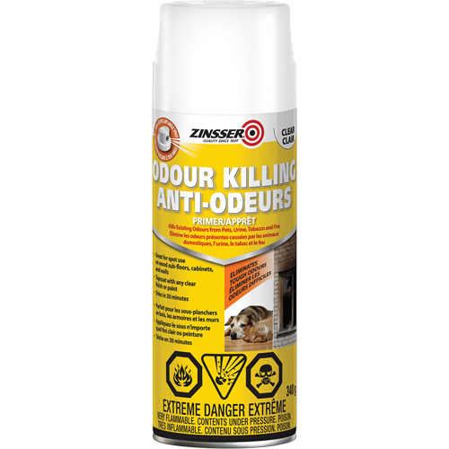 Odour Killing Primer, Aerosol Can, Clear M & M Nord Ouest Inc