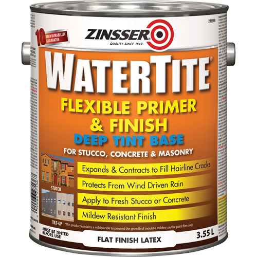 Watertite&reg; Weatherproof Flexible Primer & Finish, 3.55 L, Gallon, Deep Tint Base M & M Nord Ouest Inc