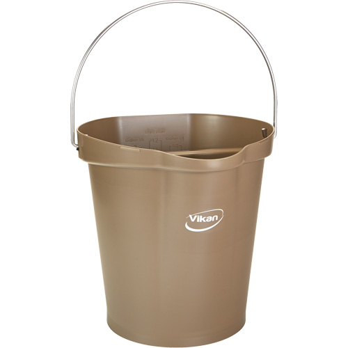 Food Hygiene Bucket, Brown, 3 US gal. M & M Nord Ouest Inc