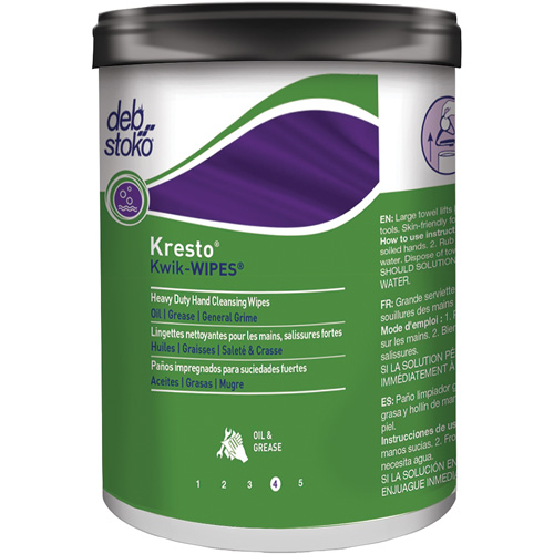 Kresto&reg; Kwik-Wipes&reg; Wipes, 70 Wipes, 12" x 10" M & M Nord Ouest Inc