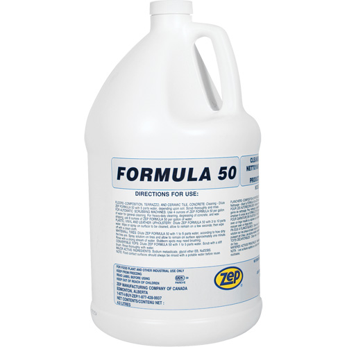 Formula 50 Heavy-Duty Alkaline Cleaner, 4 L, Jug M & M Nord Ouest Inc