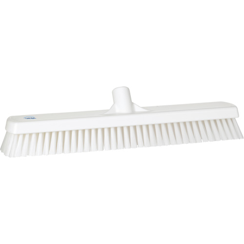 Brosse &agrave; r&eacute;curer pour planchers et murs, Crins Ferme, 19", Polyester, Blanc M & M Nord Ouest Inc