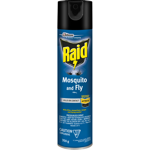 Insecticide contre les moustiques et les mouches Raid, 350 g, &agrave; base de solvant M & M Nord Ouest Inc