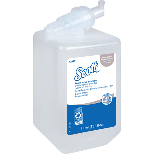 Scott&reg; Essential Alcohol Free Foam Hand Sanitizer, 1000 ml, Cartridge Refill, 0% Alcohol M & M Nord Ouest Inc