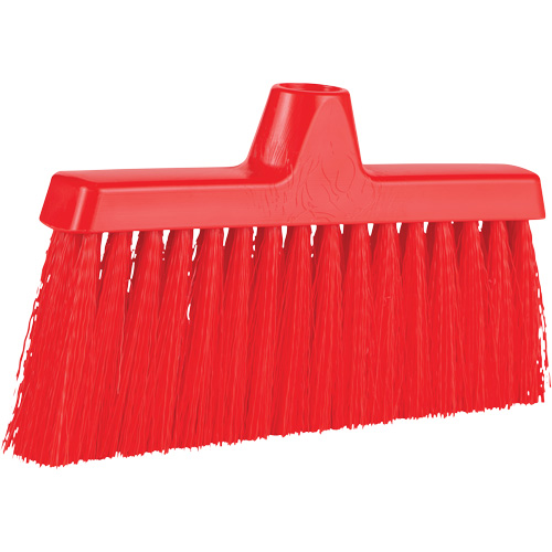 ColorCore Angle Head Broom, Medium Bristles, 10", Polypropylene, Red M & M Nord Ouest Inc