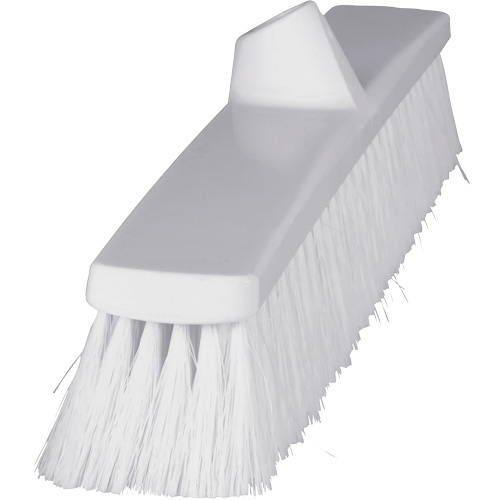 ColorCore Push Broom, Fine Bristles, 24", Polypropylene, White M & M Nord Ouest Inc