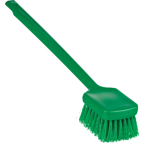 ColorCore Long Handle Brush, Stiff Bristles, 20" Long, Green M & M Nord Ouest Inc