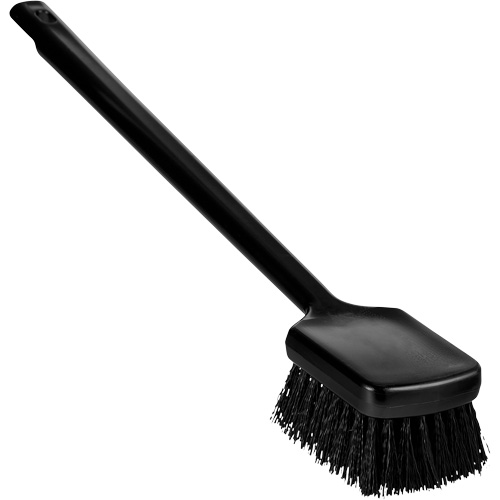 ColorCore Long Handle Brush, Stiff Bristles, 20" Long, Black M & M Nord Ouest Inc
