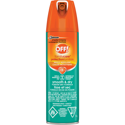 OFF! FamilyCare&reg; Smooth & Dry Insect Repellent, 15% DEET, Aerosol, 113 g M & M Nord Ouest Inc