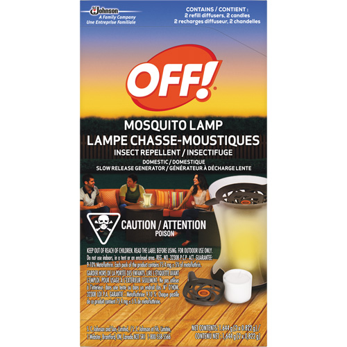 OFF! PowerPad&reg; Mosquito Repellent Lamp Refills, DEET Free, Refill, 1.644 g M & M Nord Ouest Inc