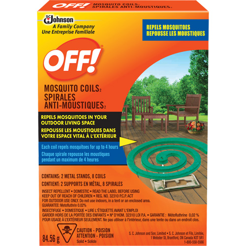 Spirales antimoustiques Off!, Sans DEET, Spirale,  M & M Nord Ouest Inc
