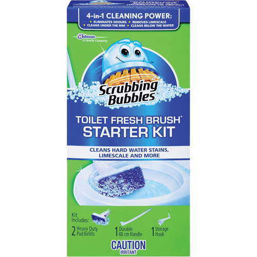 Trousse de d&eacute;marrage de brosse pour cuvettes Scrubbing Bubbles Fresh Brush, Recharge M & M Nord Ouest Inc