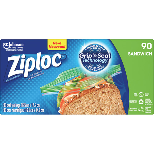 Sacs &agrave; sandwichs Ziploc M & M Nord Ouest Inc