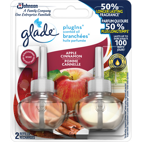 Glade&reg; PlugIns&reg; Scented Oil Refills, Apple Cinnamon, Cartridge M & M Nord Ouest Inc