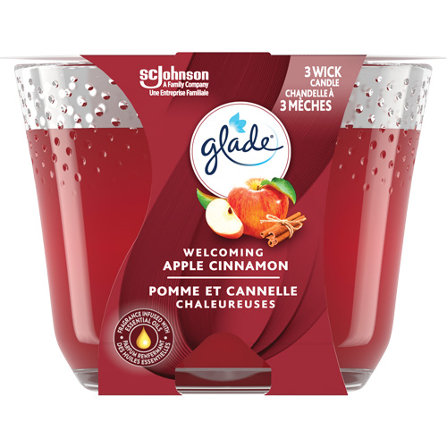 Glade&reg; 3-Wick Candle, Apple Cinnamon M & M Nord Ouest Inc