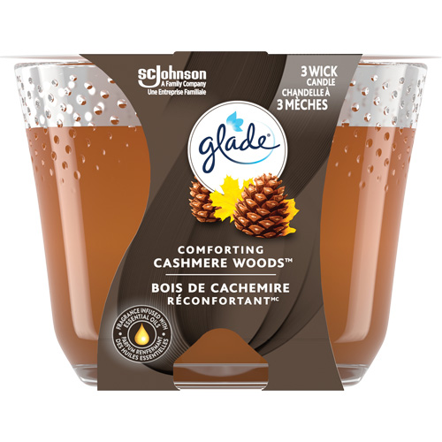 Glade&reg; 3-Wick Candle, Cashmere Woods&reg; M & M Nord Ouest Inc