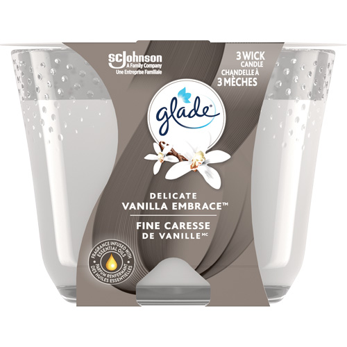 Glade&reg; 3-Wick Candle, Delicate Vanilla Embrace M & M Nord Ouest Inc