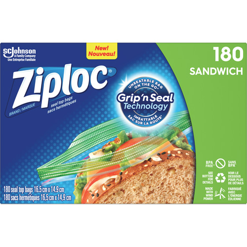 Sacs &agrave; sandwichs Ziploc M & M Nord Ouest Inc